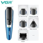 ماشین اصلاح حجم زن V-172 شارژی با تیغه استیل