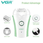 موکن برقی زنانه VGR V-705 شارژی USB با باتری 600mAh
