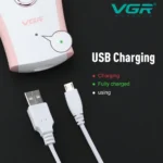 ایده آل برای اپیلاسیون بانوان در سفر با شارژ USB