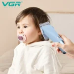 ماشین اصلاح کودک وی جی آر V-153 با تیغه سرامیکی و USB
