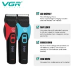 ماشین اصلاح حیوانات VGR V-208 برای آرایش خانگی حیوانات