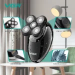 ست اصلاح چندکاره وی جی آر V-302 شارژی با USB