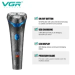 ریش تراش چرخشی V-314 با باتری 600 میلی آمپر ساعت