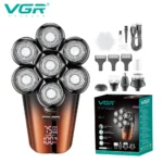ریش تراش چرخشی وی جی آر V-327 شارژی USB و بی سیم