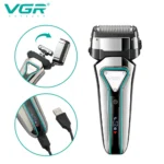 ریش تراش وی جی آر مدل V-333 مناسب سفر و استفاده با پاوربانک