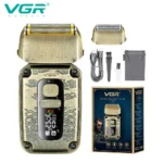 ریش تراش توری VGR مناسب سفر با شارژ USB و بی سیم