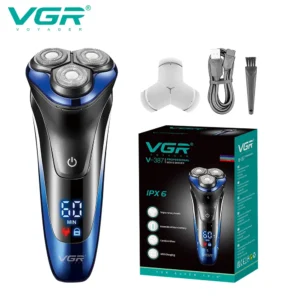 ریش تراش چرخشی 60 دقیقه ای وی جی آر VGR V-387 برای اصلاح صورت