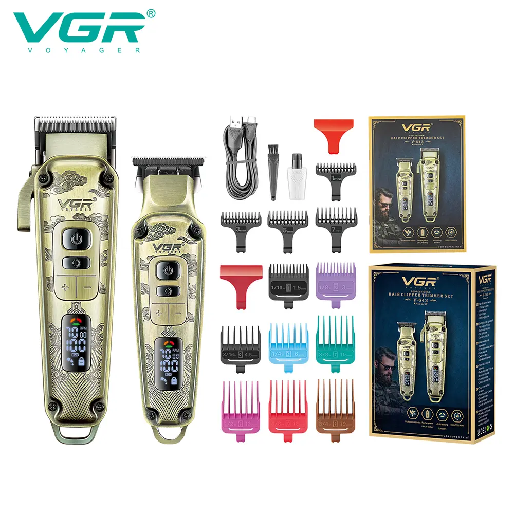 ست اصلاح آرایشگاهی وی جی آر VGR مدل V-643 برای آرایشگاه