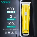 خط زن ریش و مو شارژی USB با کارکرد 100 دقیقه